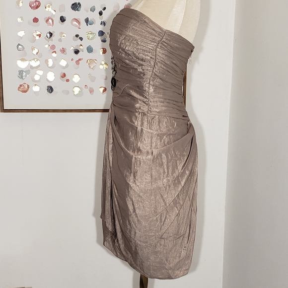 bebe cocktail dress with beaded bodice size Small - Picture 4 of 5